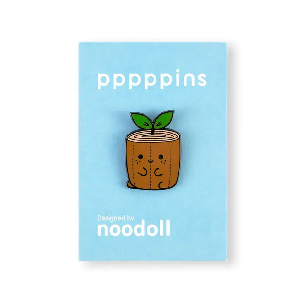 Badge - 992584 Noodoll Pppppins Ricelogi Tree Stump Hard Enamel Pin