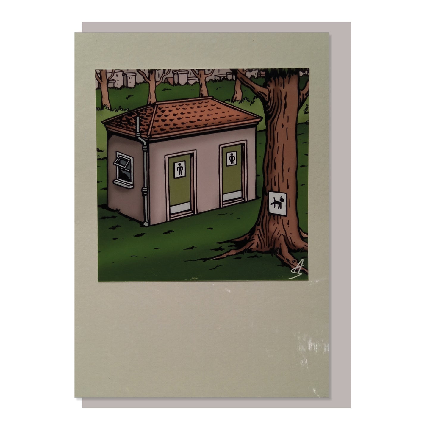 Card - Anthony Smith 2607 Dog toilet
