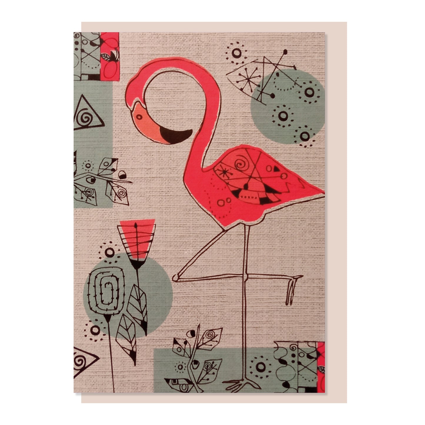 Card - Rocket68 AB2763 Flamingo
