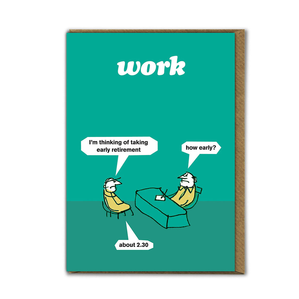 Card - MT66 Early Retirement – The Cartoon Museum