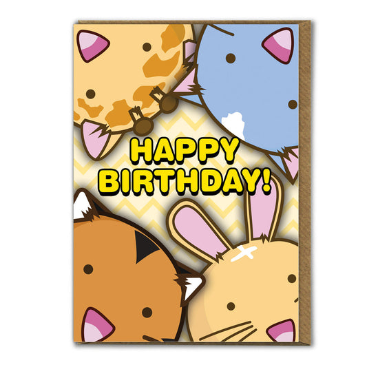 Card - FUZZ004 Happy Birthday Animals