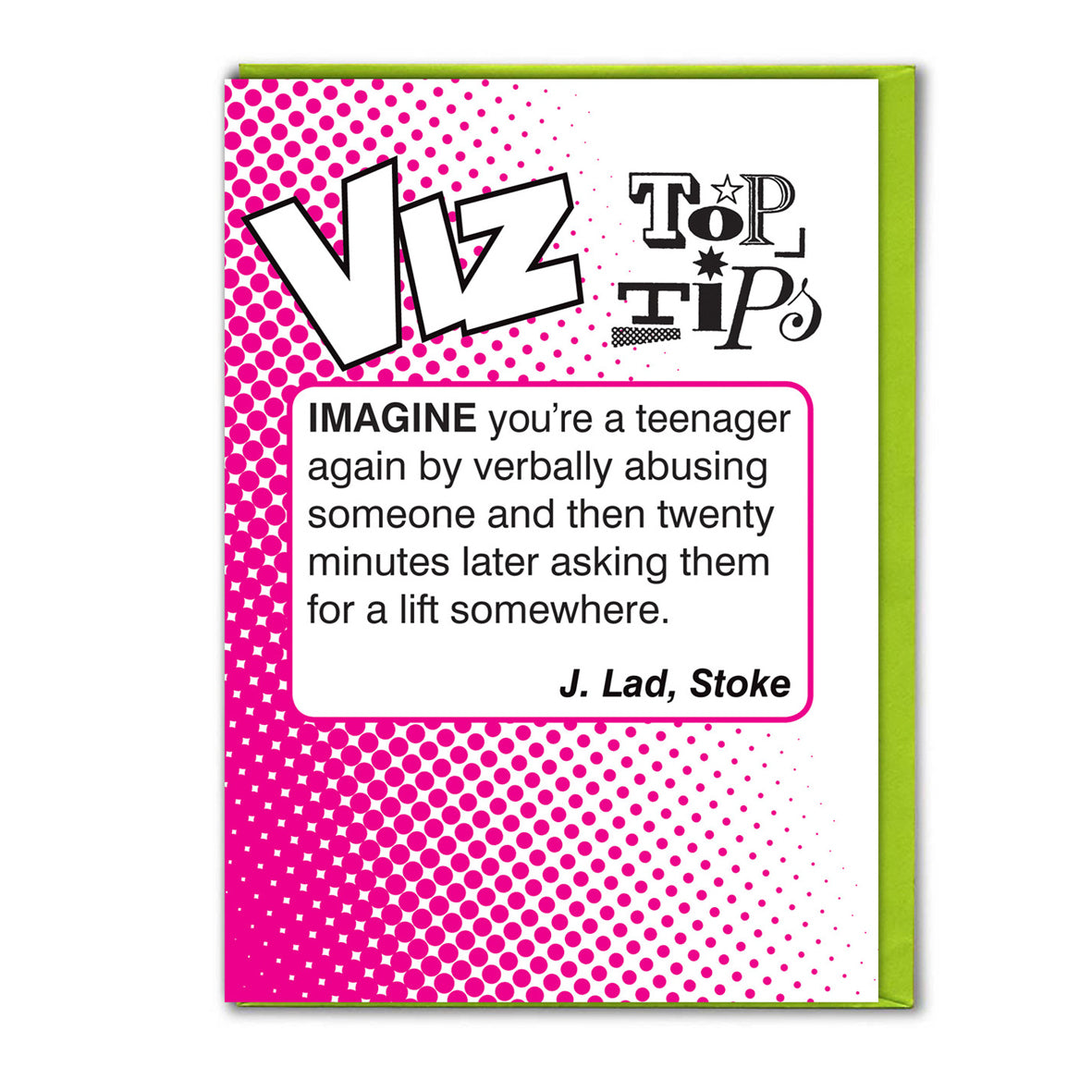 Card - VIZTIP002 0277920 Imagine you're a teenager