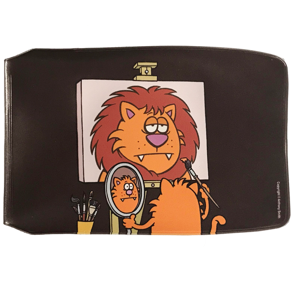 Travel card oyster wallet - Cat self portrait as a lion