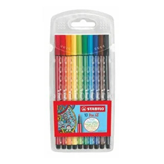 Art materials - Stabilo Pen 68 Pack of 10 6810/PL