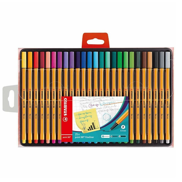 Art materials - Stabilo Point 88 Fineliner pack of 25 8825-1