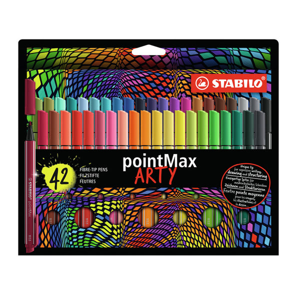 Art materials - Stabilo PointMax Arty fibre-tip pens pack of 42
