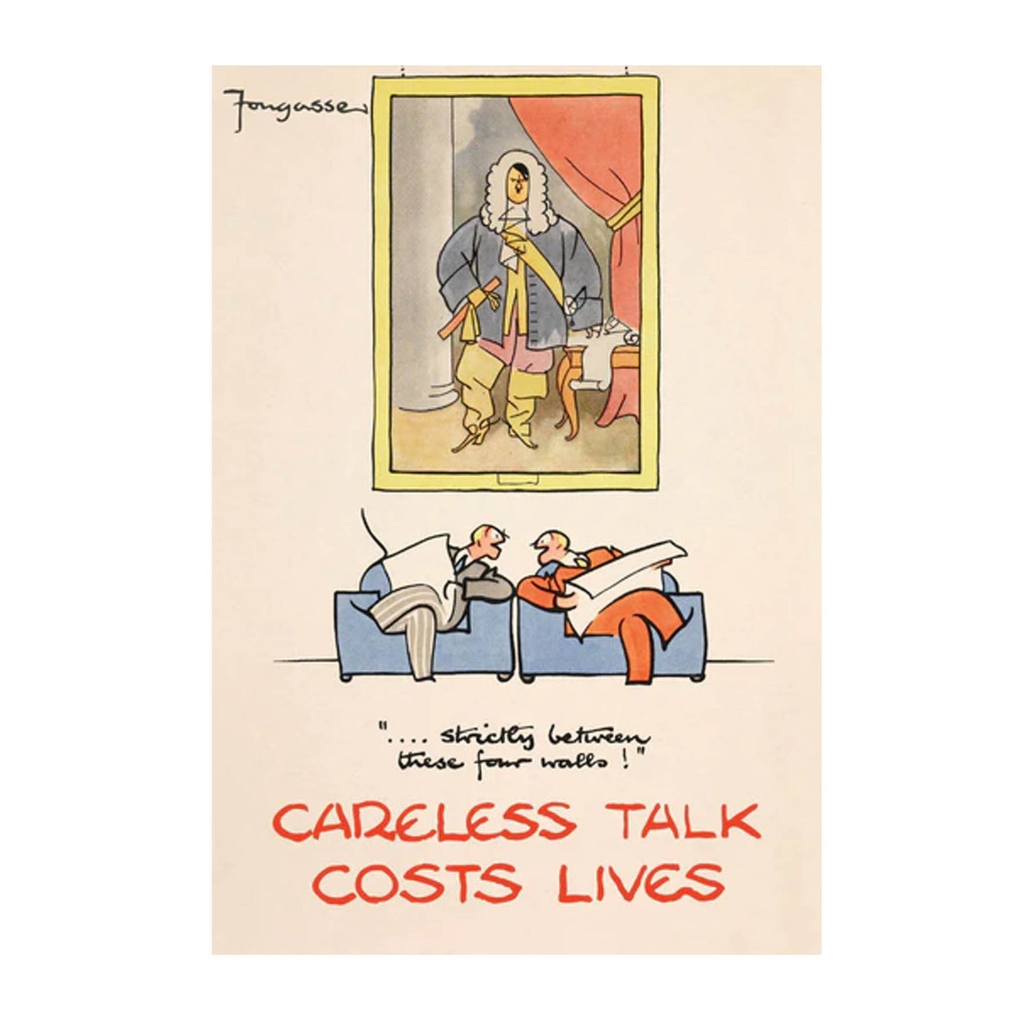 Postcard - 440520 Careless Talk Costs Lives Strictly Between These Four Walls