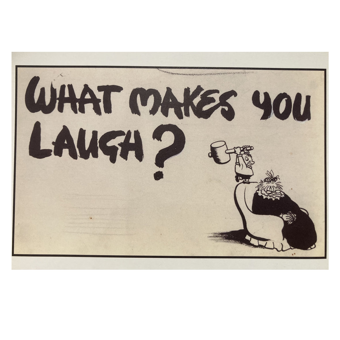 Postcard - What makes you laugh