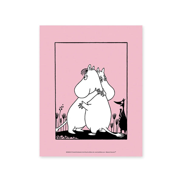 Print - MOOMIN107 PRINT Moomin Hug pink