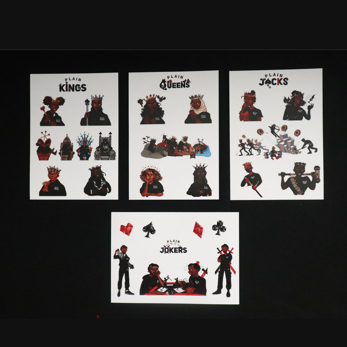 Stickers - Plain Stickers Characters Assorted – The Cartoon Museum