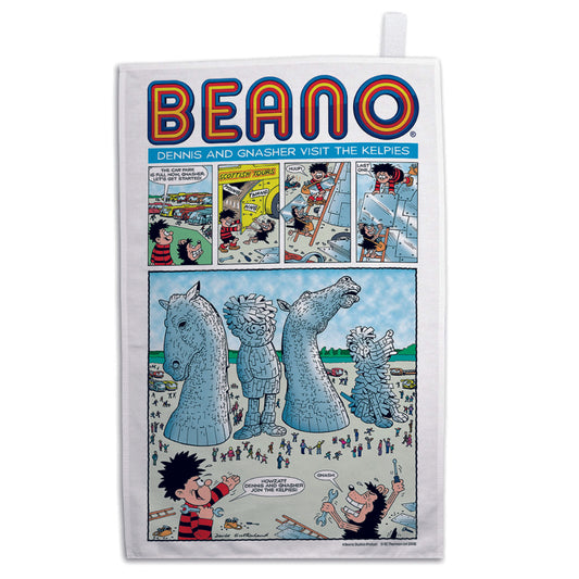 Tea towel - KELBEANO01TTPACKAGED Beano Kelpies