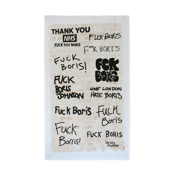 Tea Towel - 791496 Street Art London Tour Updated Boris Special