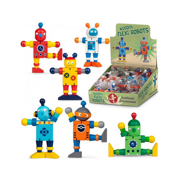 Toy - 16180 Wooden Flexi Robots